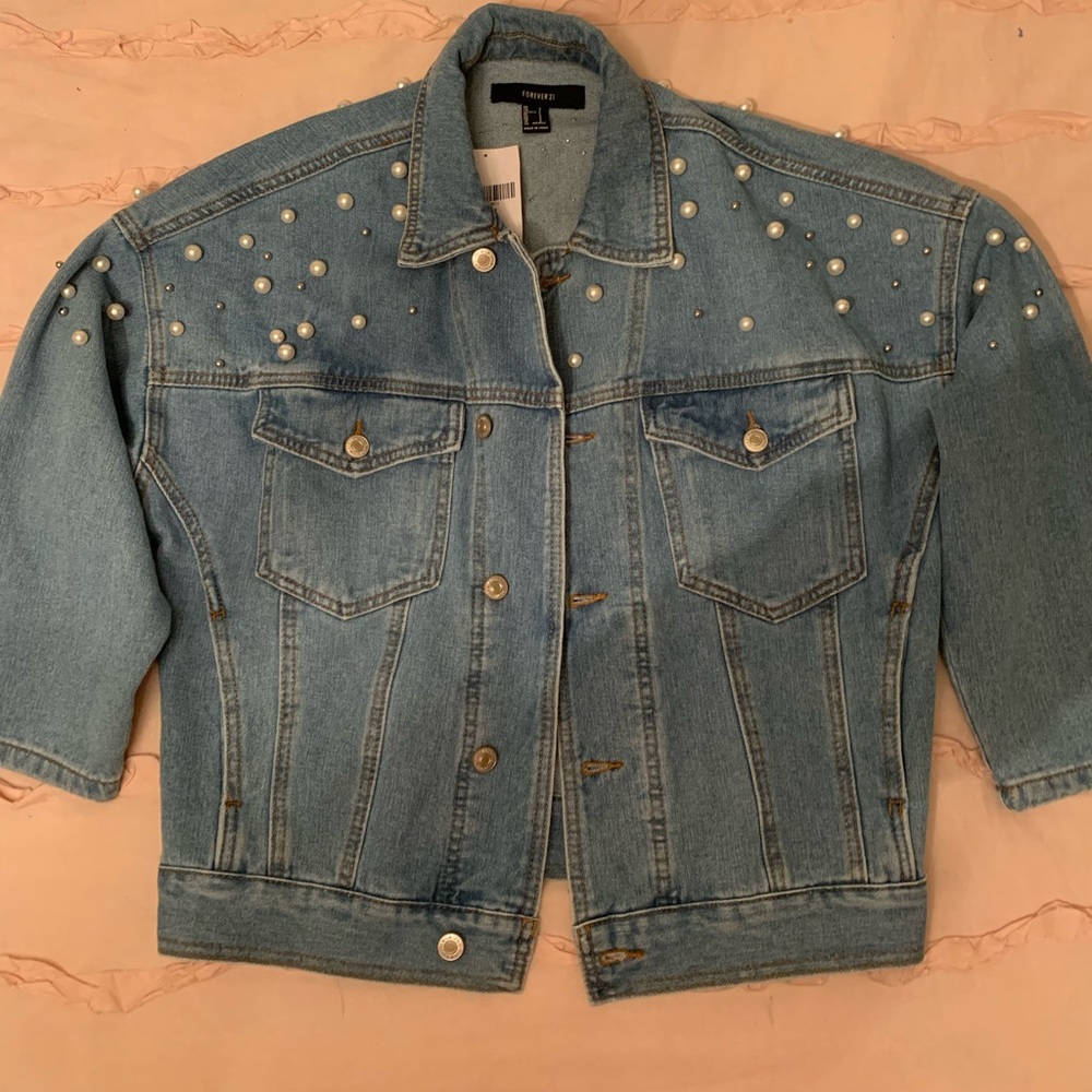 Forever 21 pearl jean jacket